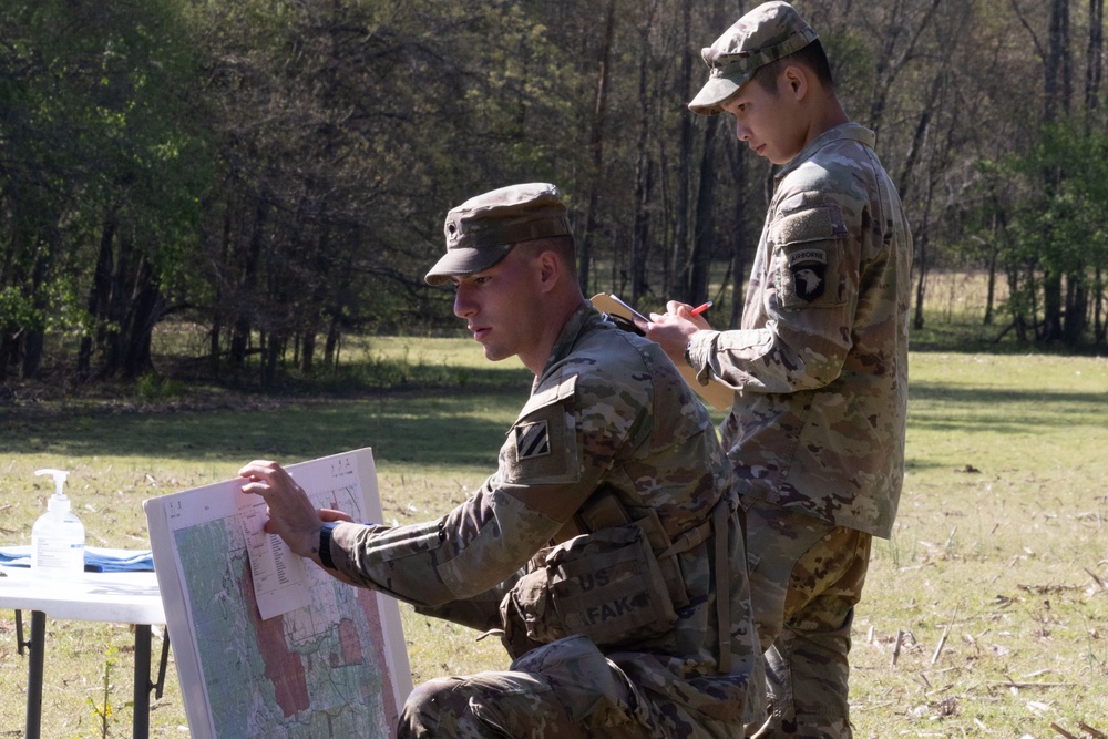 XVIII Airborne Corps Best Squad Competition Day Two: Land Navigation