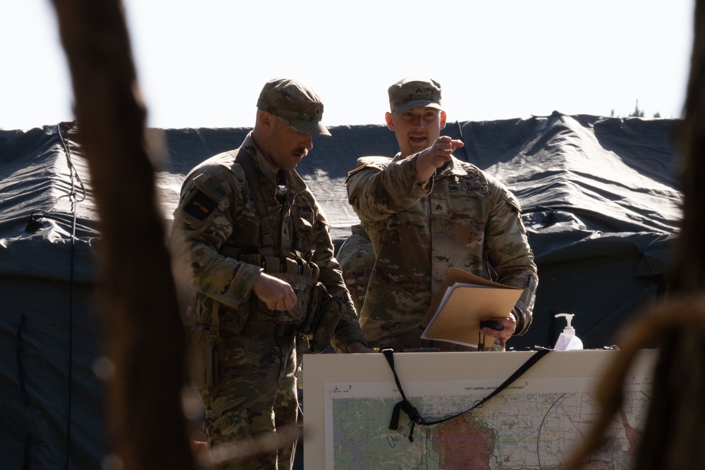 XVIII Airborne Corps Best Squad Competition Day Two: Land Navigation