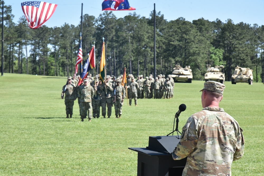 155ABCT Change Of Command Ceremony at Camp Shelby, April 12, 2025
