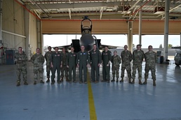 1AF Commander Visits 104th Fighter Wing Amid Conversion