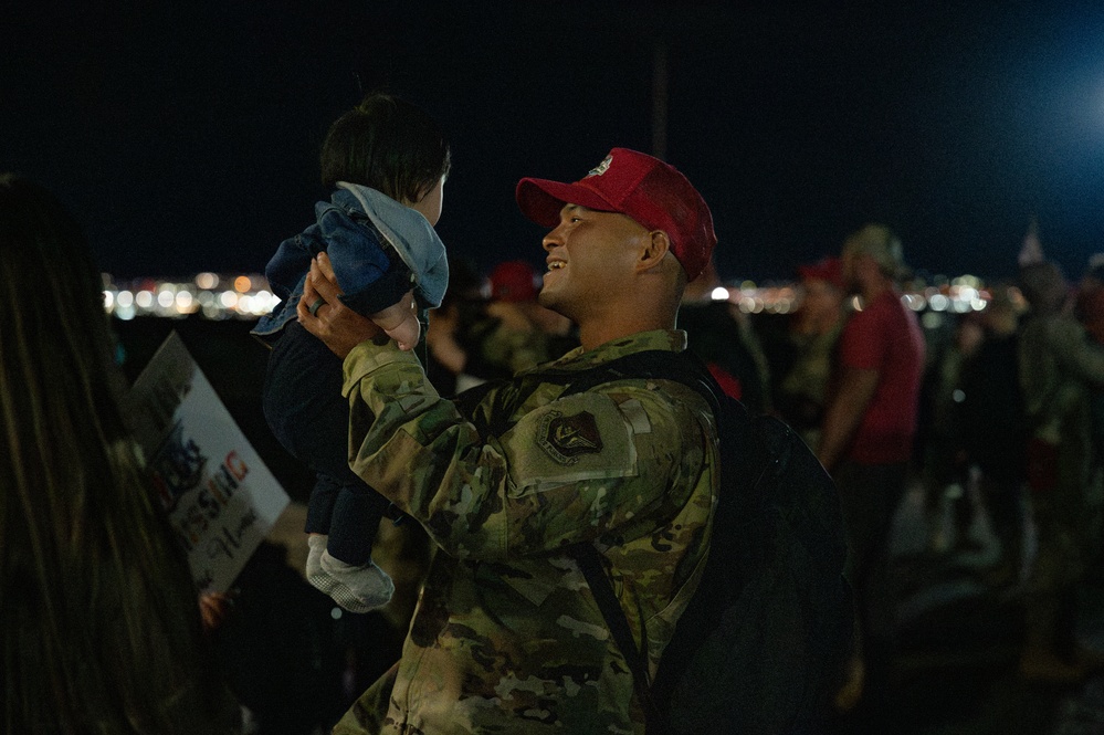 820th and 555th RED HORSE Squadron Airmen Return from Deployment