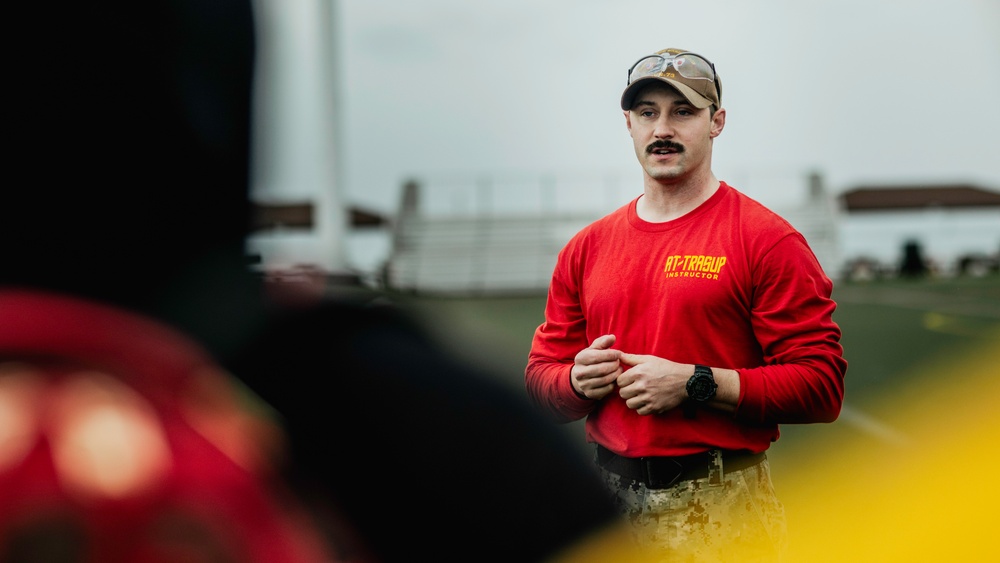 George Washington Sailors Participate in an OC Spray Course