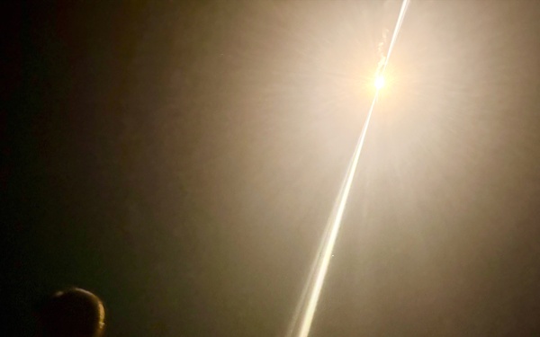 USCGC Oliver Henry deploys parachute flares