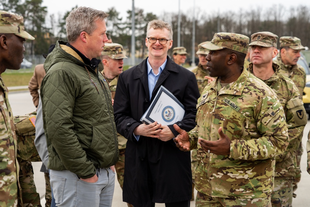 Secretary of the Army tours Powidz APS-2 worksite in Poland on first visit to Europe