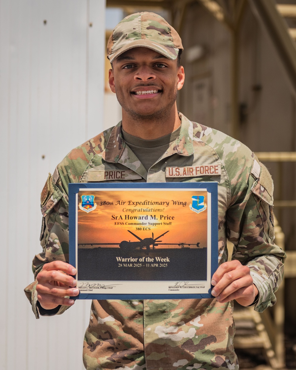 Senior Airman Price Recognized Warrior of the Week