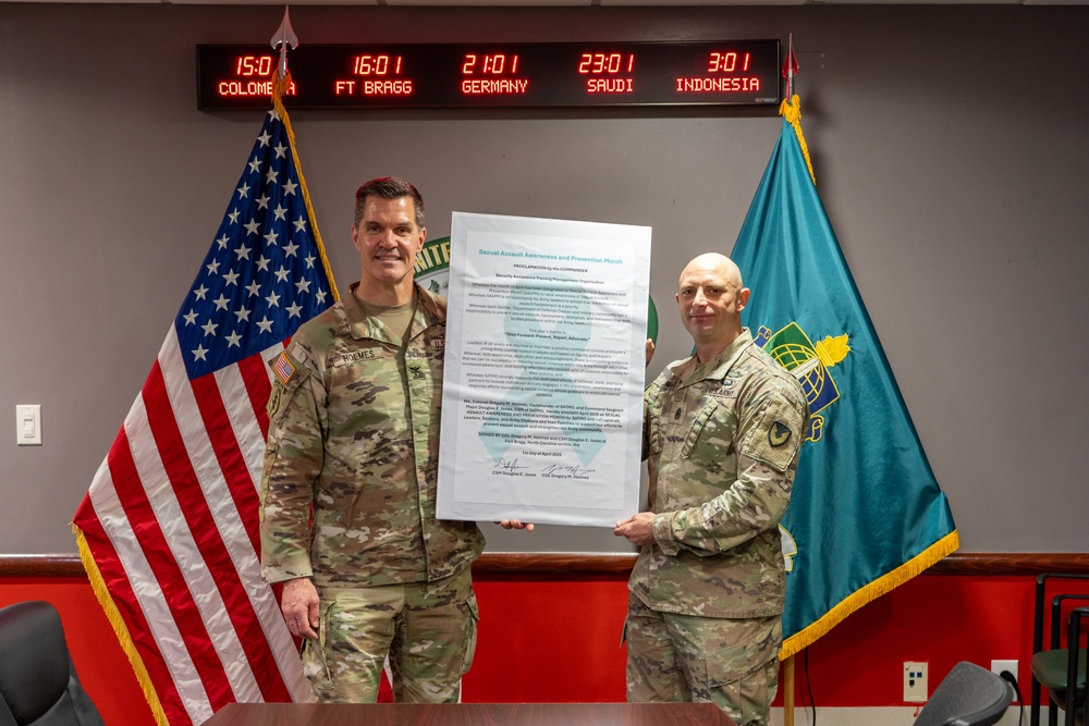 Sexual Assault Awareness and Prevention Month Proclamation signing