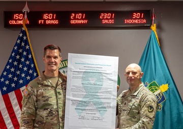 Sexual Assault Awareness and Prevention Month Proclamation signing