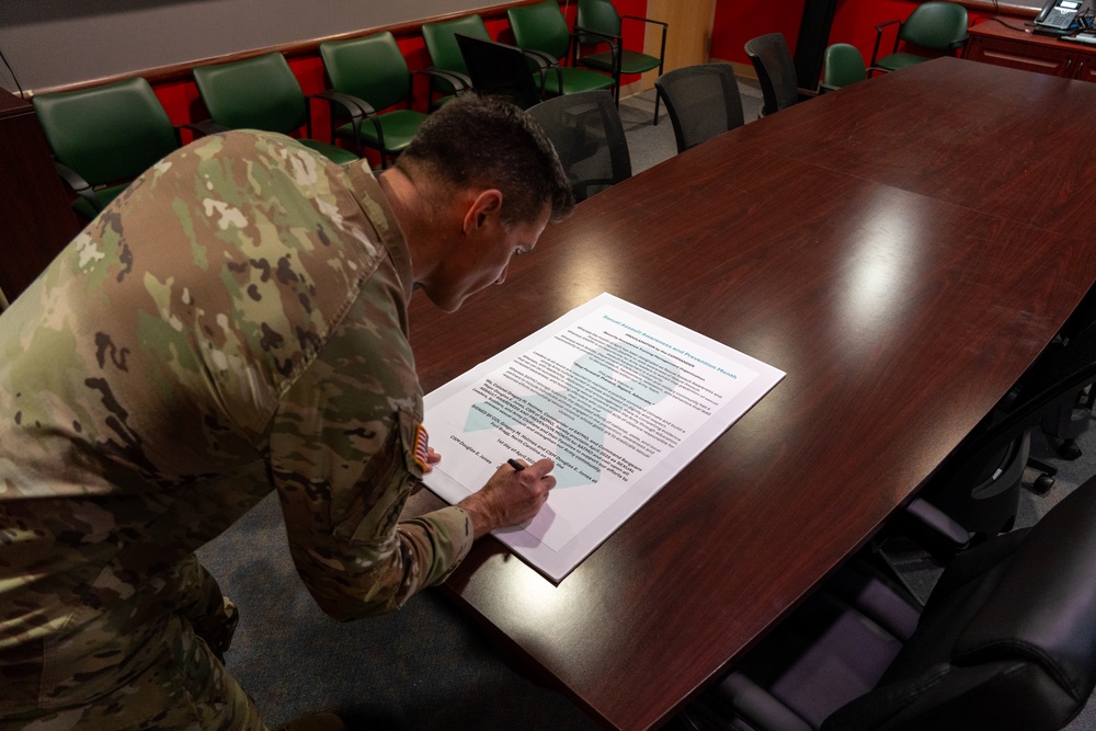Sexual Assault Awareness and Prevention Month Proclamation signing