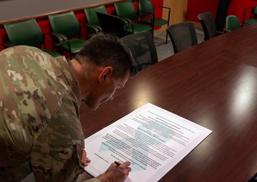 Sexual Assault Awareness and Prevention Month Proclamation signing