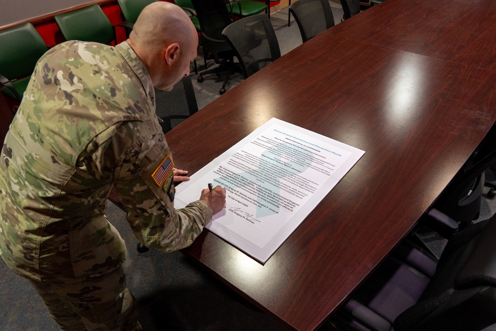 Sexual Assault Awareness and Prevention Month Proclamation signing
