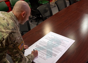 Sexual Assault Awareness and Prevention Month Proclamation signing