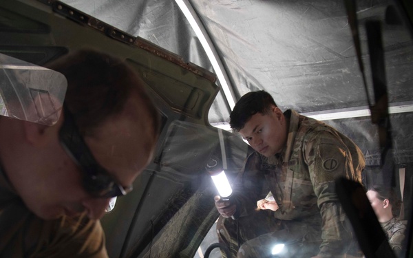 3-313th LSBn prepares field maintenance area for MOBEX 2 support