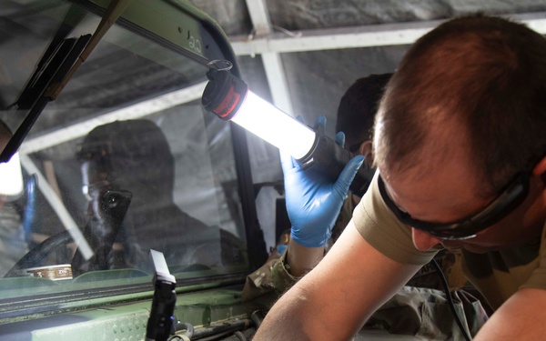 3-313th LSBn prepares field maintenance area for MOBEX 2 support