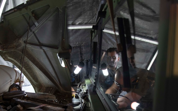 3-313th LSBn prepares field maintenance area for MOBEX 2 support
