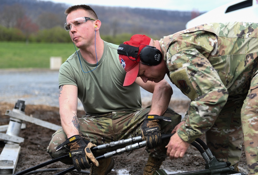 201st RED HORSE Squadron holds Mobile Aircraft Arresting Systems training
