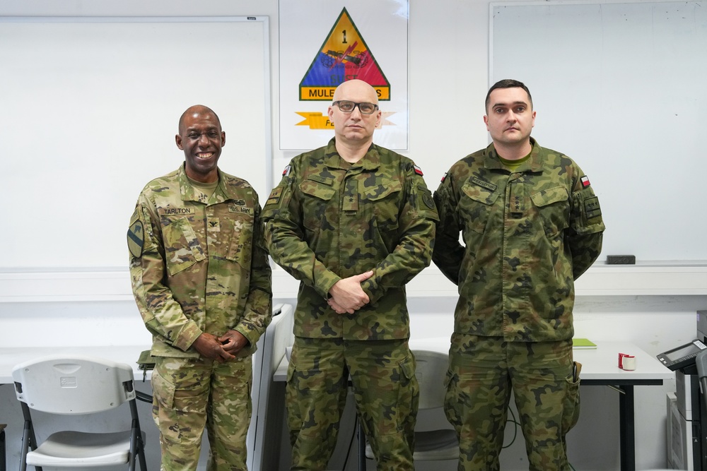 1AD DSB Establishes Partnership with Polish Territorial Defense Forces