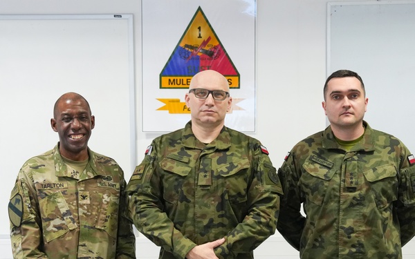 1AD DSB Establishes Partnership with Polish Territorial Defense Forces