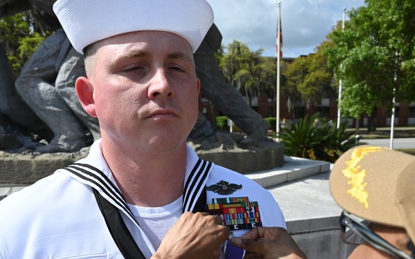 Hospital Corpsman First Class Timothy Helton Receives Purple Heart-NMRTC Beaufort
