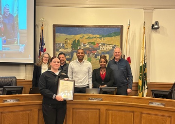 Sailor wins DLIFLC’s Joint Enlisted Board, recognized by Monterey mayor