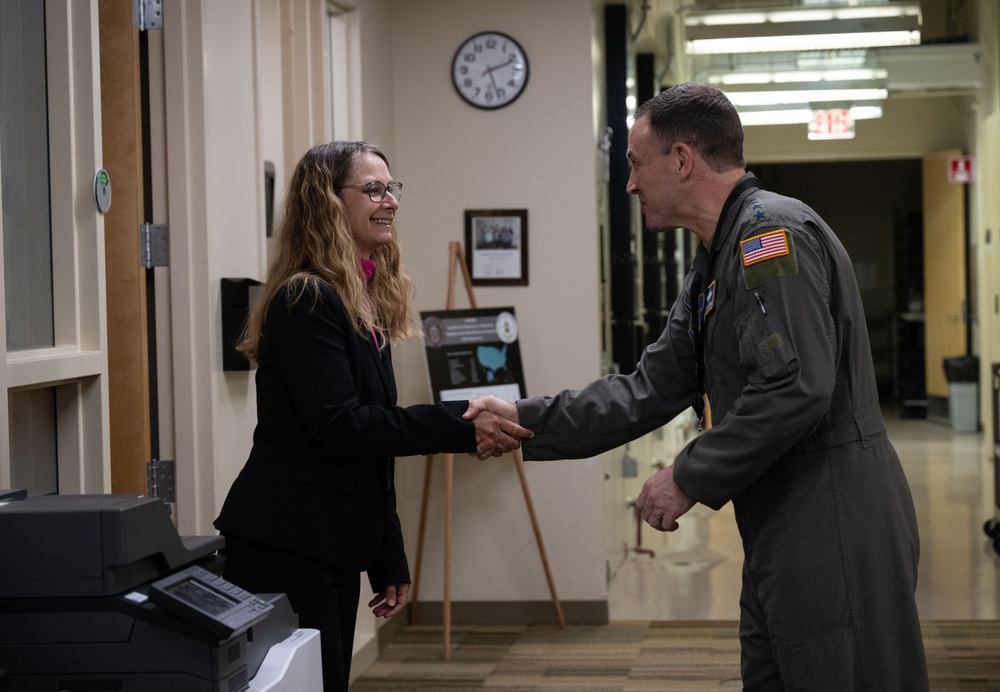 Gen. Lamontagne and CMSgt Newman visit Dover AFB