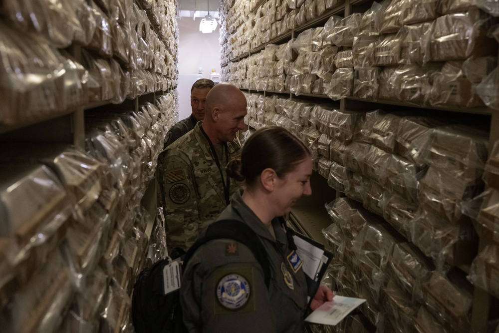 Gen. Lamontagne and CMSgt Newman visit Dover AFB