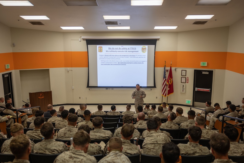 TTECG hosts SLTE 2-25 welcome aboard brief