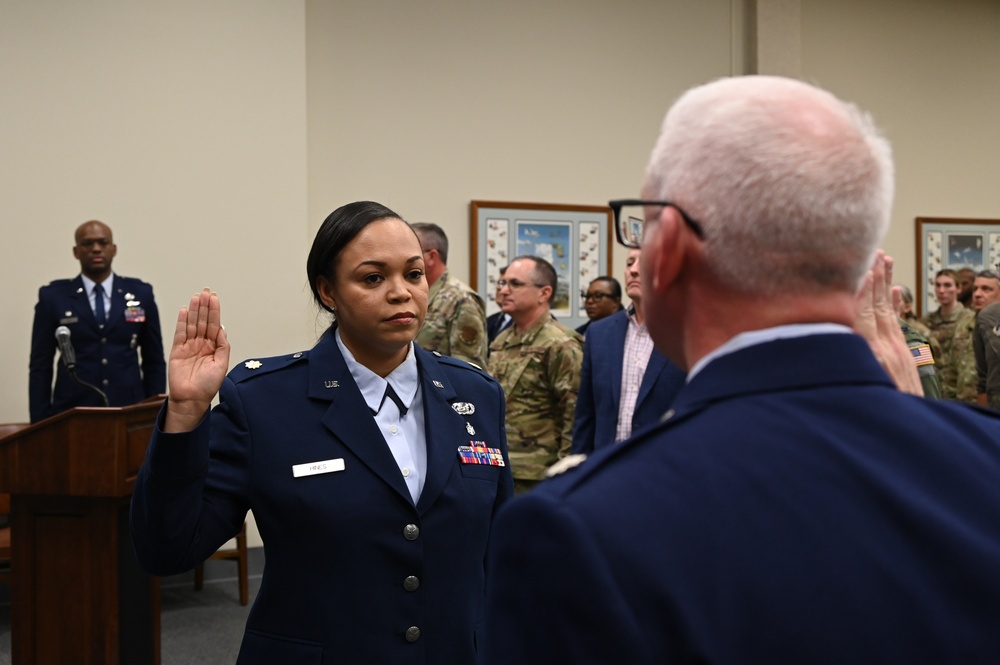 Capt. Danielle Hines is promoted to Major