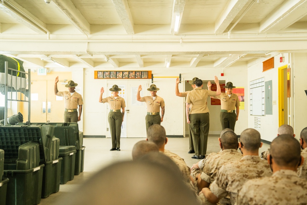 Fox Company meets their Drill Instructors