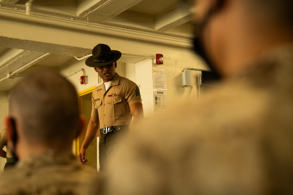 Fox Company meets their Drill Instructors