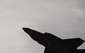 F-35A Demonstration Team practices for the 2025 Southern California Airshow