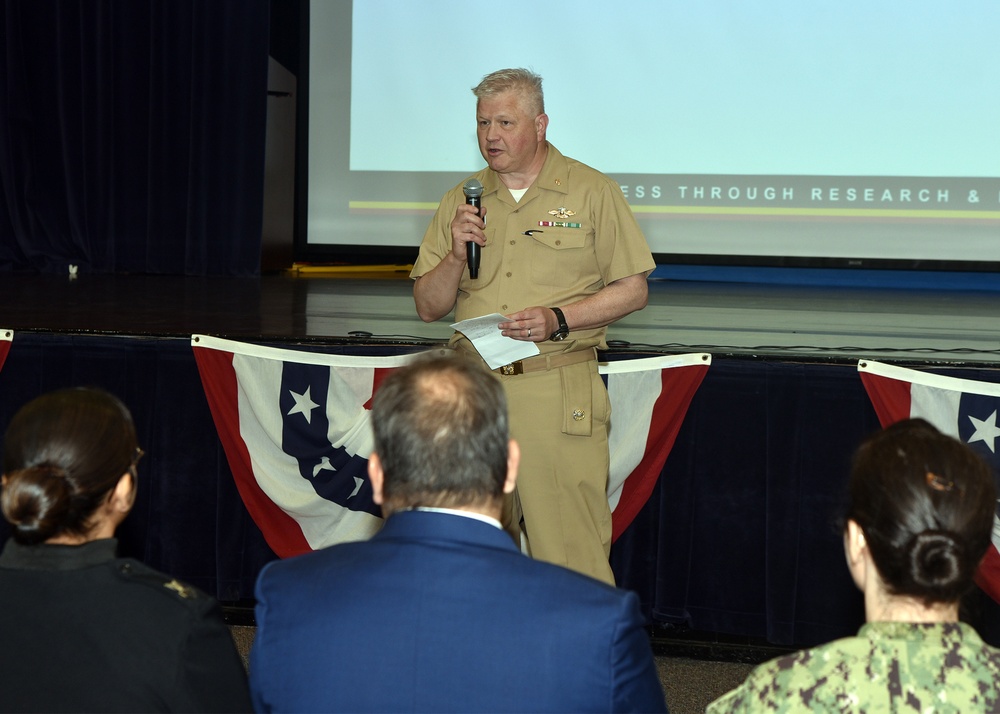 CAPT Michael Tiller hosts first All Hands at NAMRU San Antonio