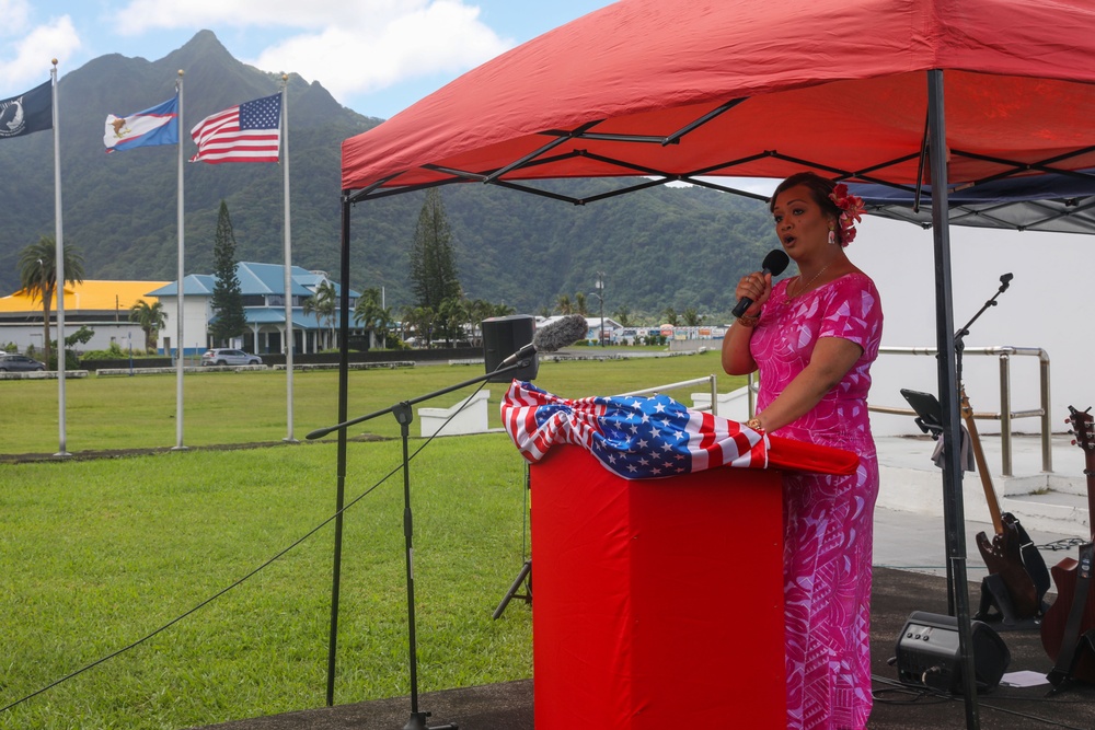 Sailors participate in opening ceremony for American Samoa Navy Week