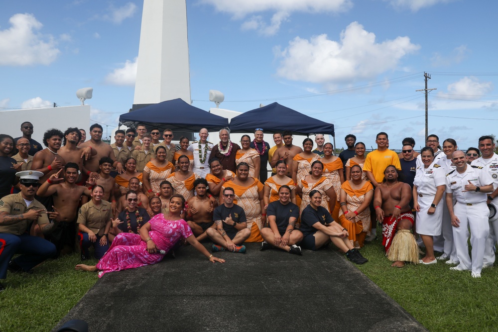 Sailors participate in opening ceremony for American Samoa Navy Week