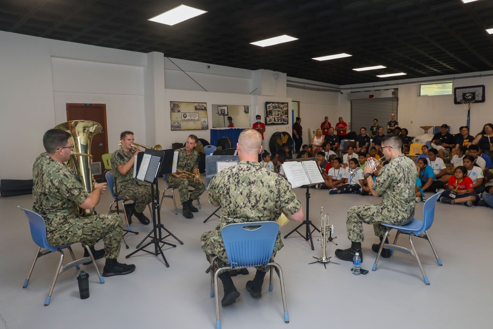 Sailors visit Boys and Girls Club during American Samoa Navy Week