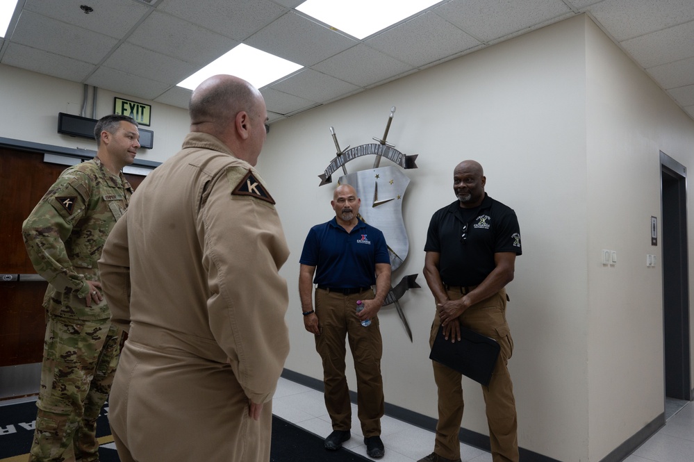 AAFES team visits the 379th Air Expeditionary Wing leadership team