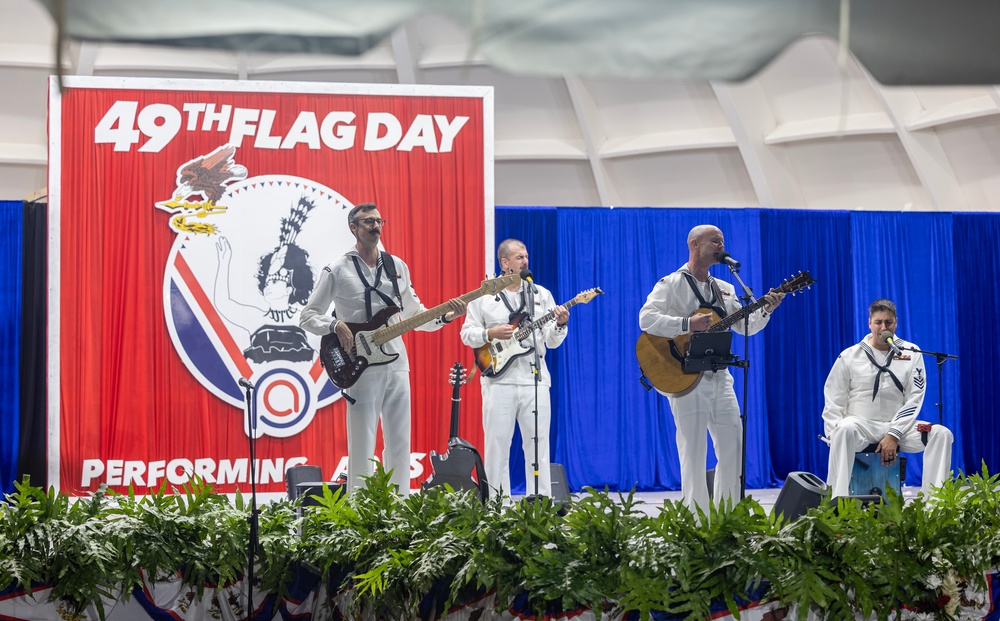 U.S Navy Pacific Fleet Band performs during American Samoa Navy Week