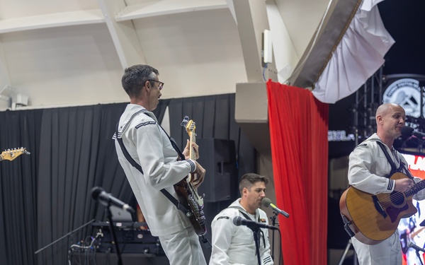U.S Navy Pacific Fleet Band performs during American Samoa Navy Week