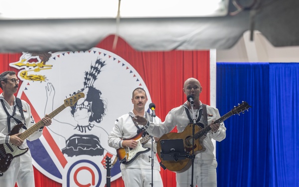U.S Navy Pacific Fleet Band performs during American Samoa Navy Week