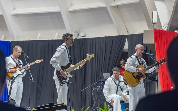 U.S Navy Pacific Fleet Band performs during American Samoa Navy Week