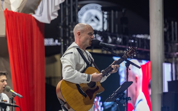 U.S Navy Pacific Fleet Band performs during American Samoa Navy Week