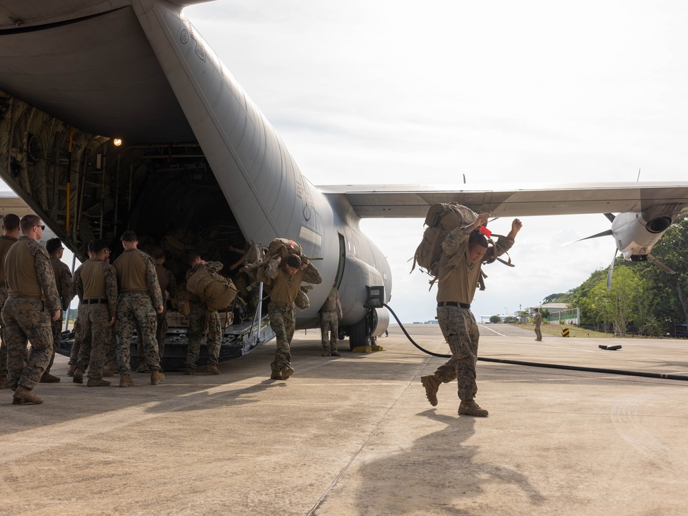 Balikatan 25: Marine Rotational Force – Darwin 25.3 arrives to Puerto Princesa