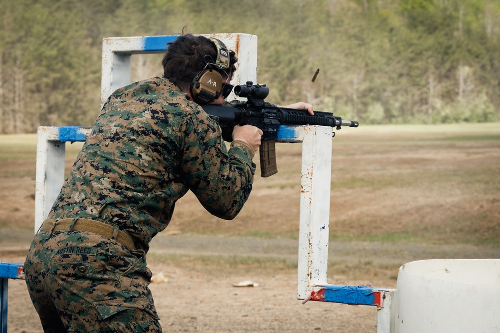 Marines Compete in Team Match During Marine Corps Marksmanship Championship