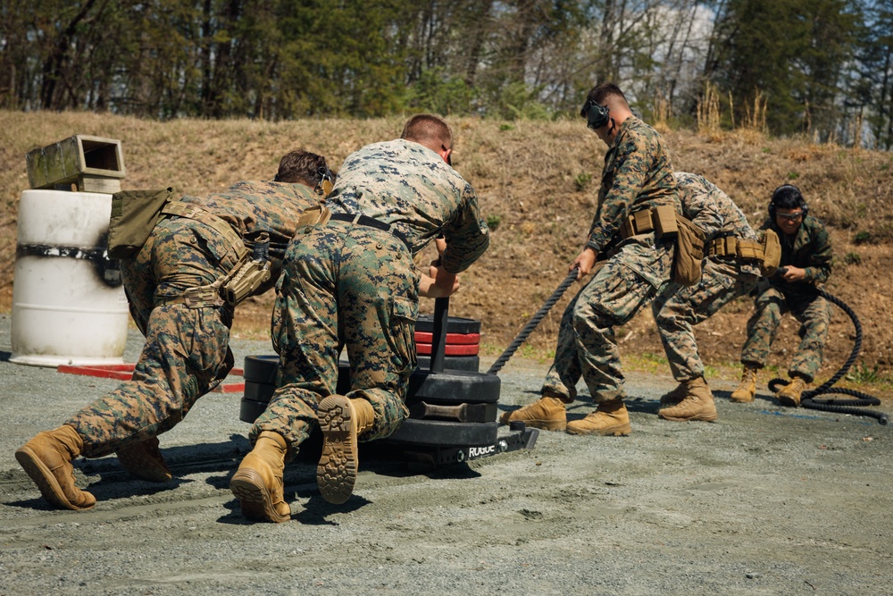Marines Compete in Team Match During Marine Corps Marksmanship Championship