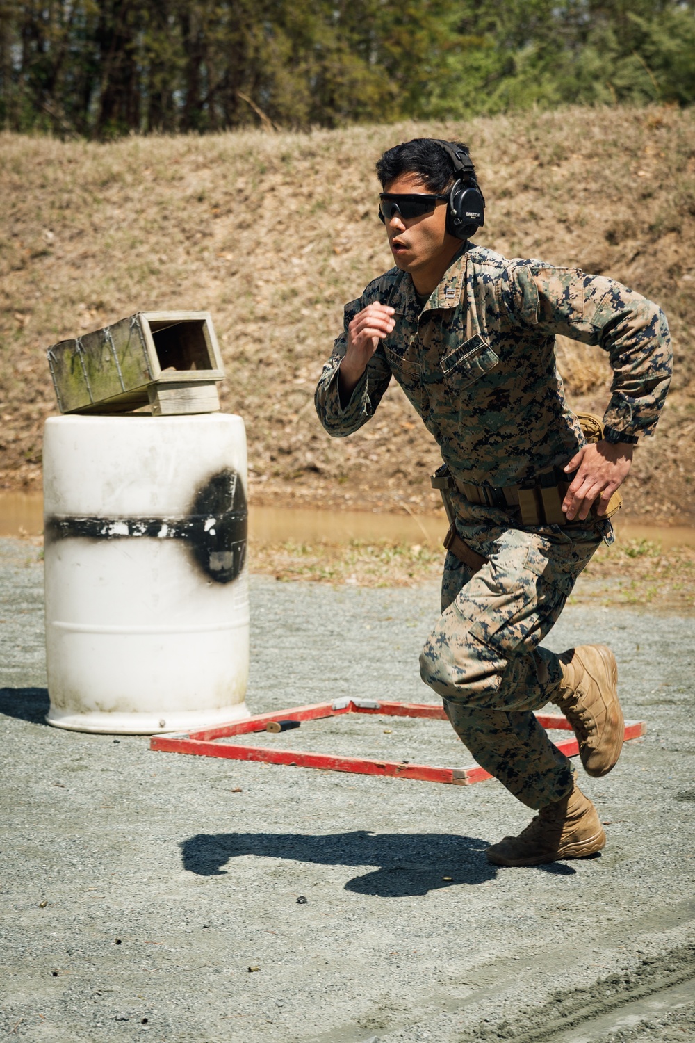 Marines Compete in Team Match During Marine Corps Marksmanship Championship