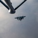 Strike Eagles in-air refuel for Operation Inherent Resolve