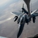 Strike Eagles in-air refuel for Operation Inherent Resolve