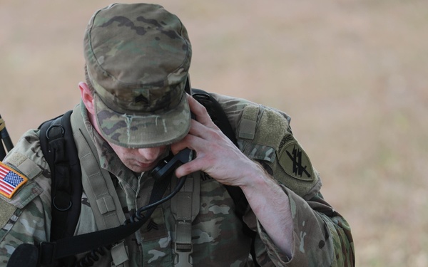 404 CA BN trains in Camp Santiago