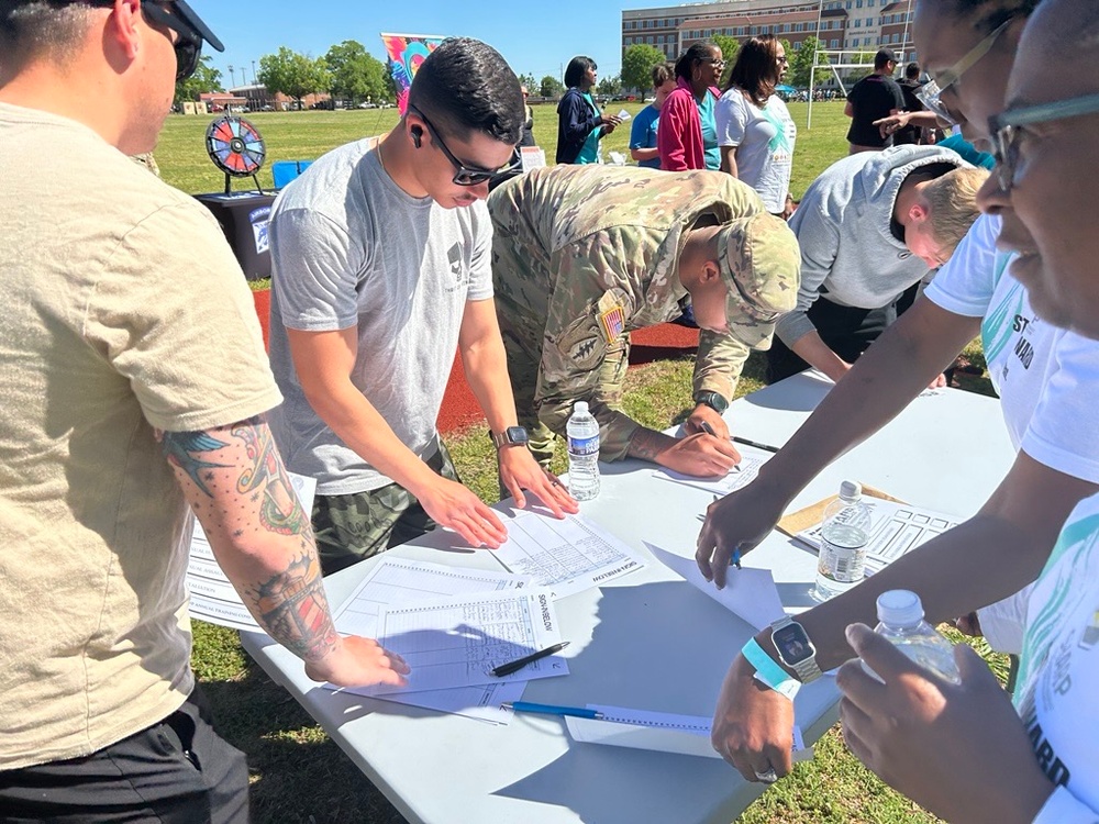 Fort Bragg Goes Full Teal Mode for Awareness