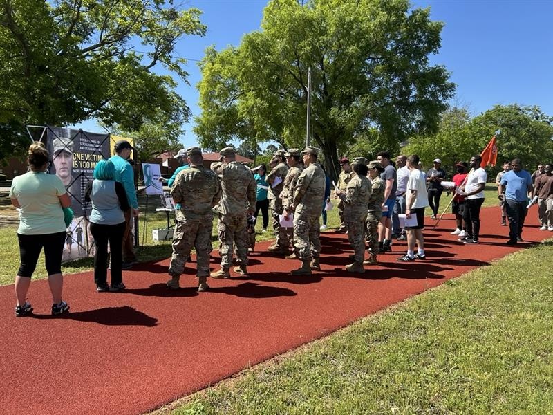 Fort Bragg Goes Full Teal Mode for Awareness