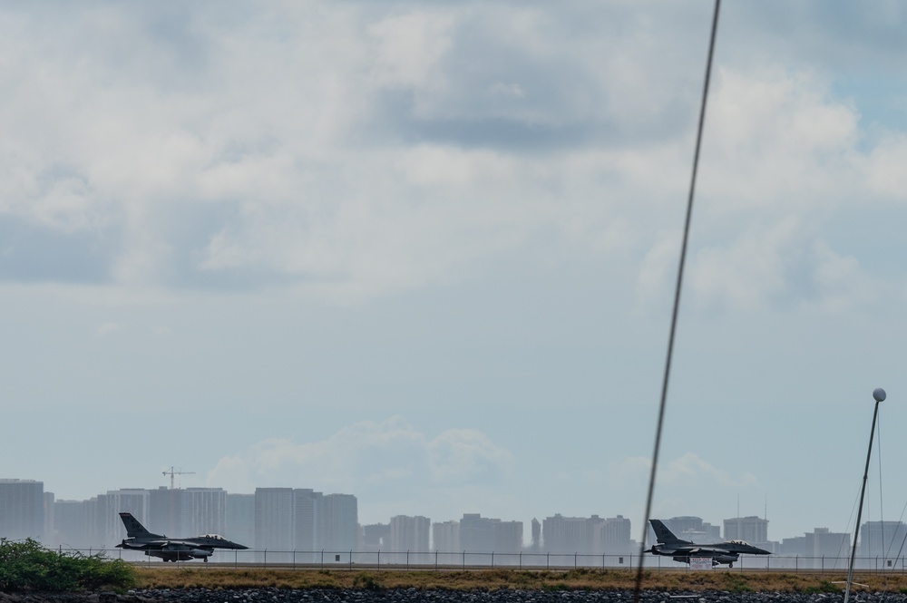 The 19th Fighter Squadron participates in Sentry Aloha 25-2